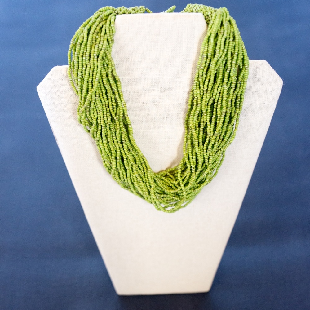 Multi strand seed bead necklace